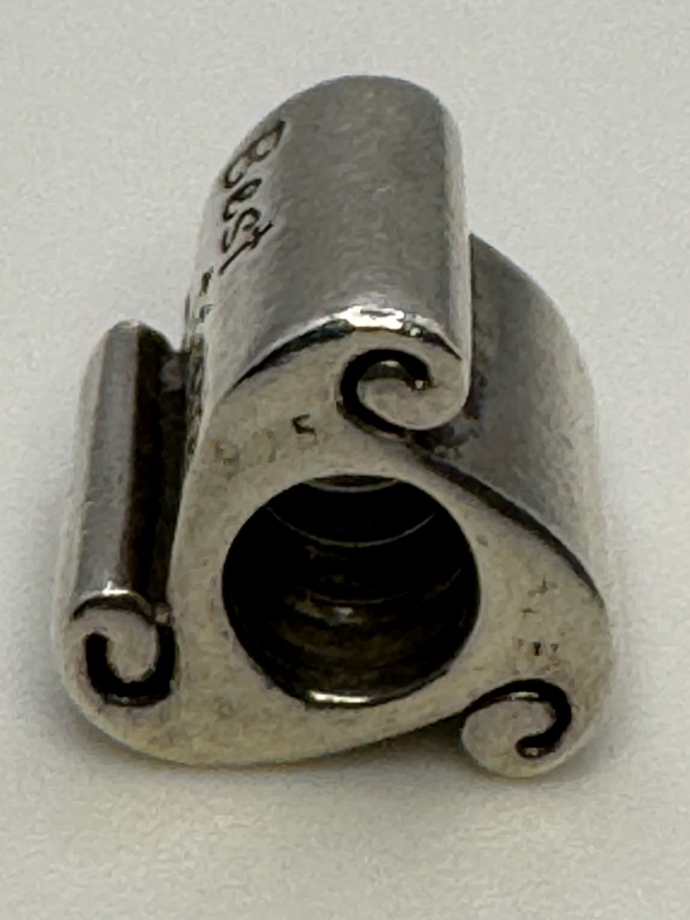 Authentic Pandora Best Friends Scroll Charm Silver Retired 790512